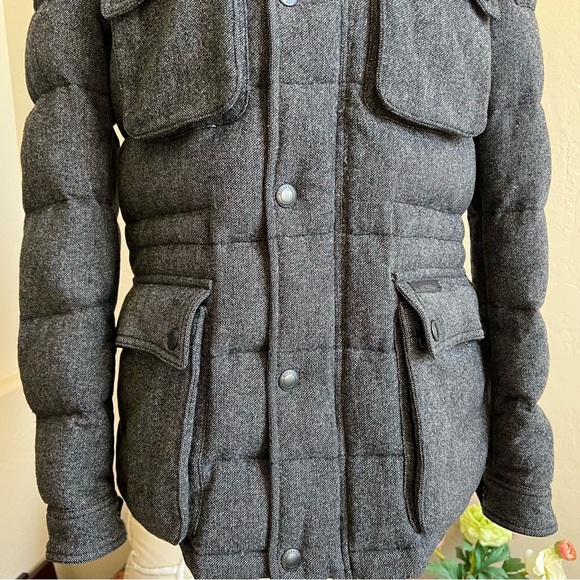 NWOT! Burberry Wool Duck Down Filled Utility Jacket Sz S W/T Auth Cert $2,150 - Picture 7 of 17